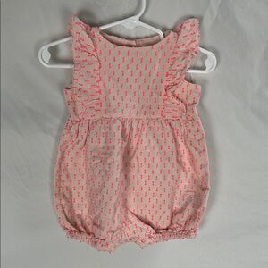 Baby Gap Pink Bubble Romper 3-6 Months